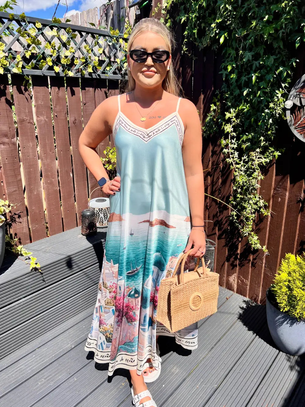 Santorini Maxi Dress TURQUOISE