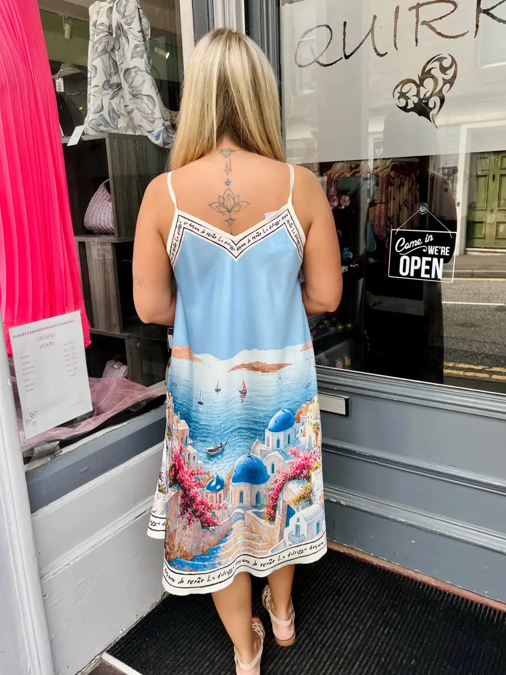 Santorini Midi Dress LIGHT BLUE