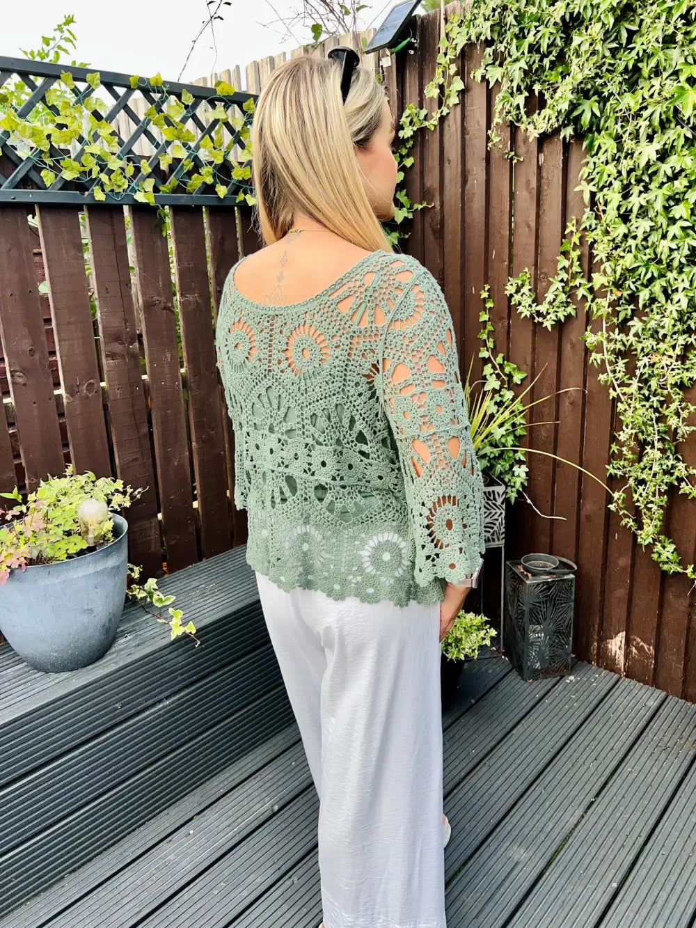 Saskia Crochet With Vest KHAKI