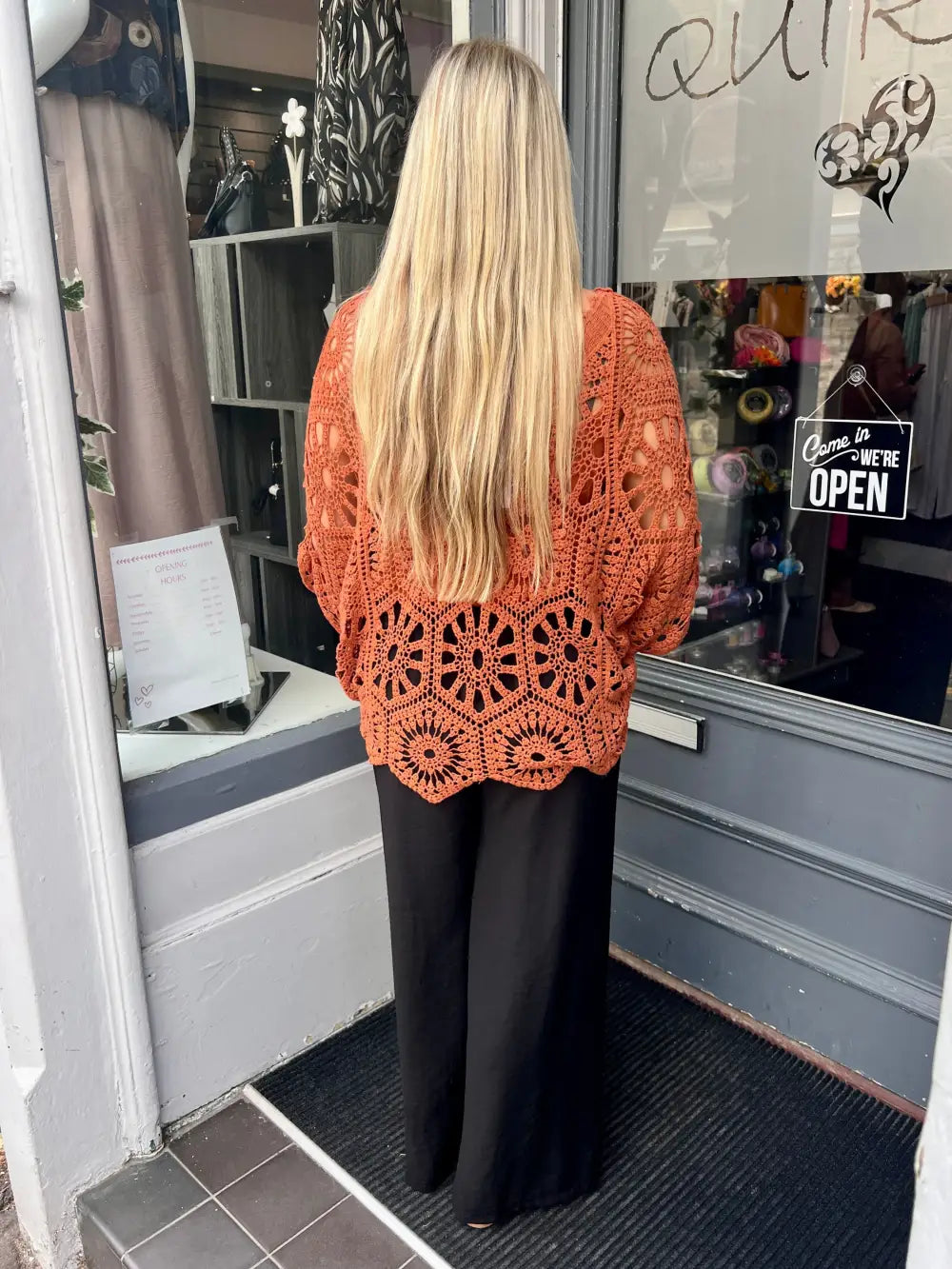 Scarlett Crochet With Vest TERRACOTTA