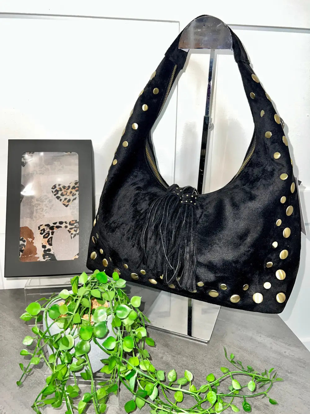 Sharni Stud Bag BLACK - Crossbody