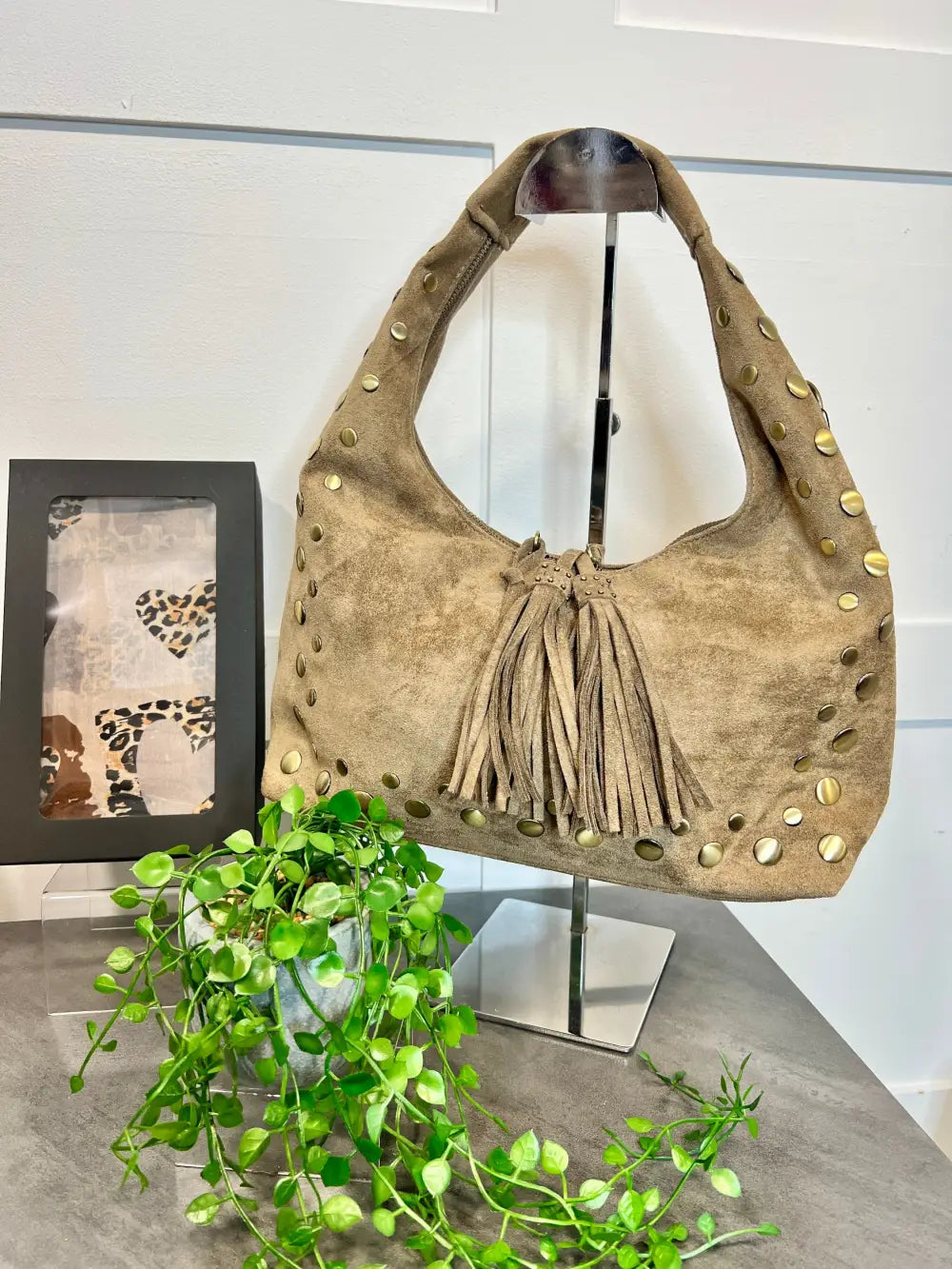 Sharni Stud Bag MOCHA - Crossbody