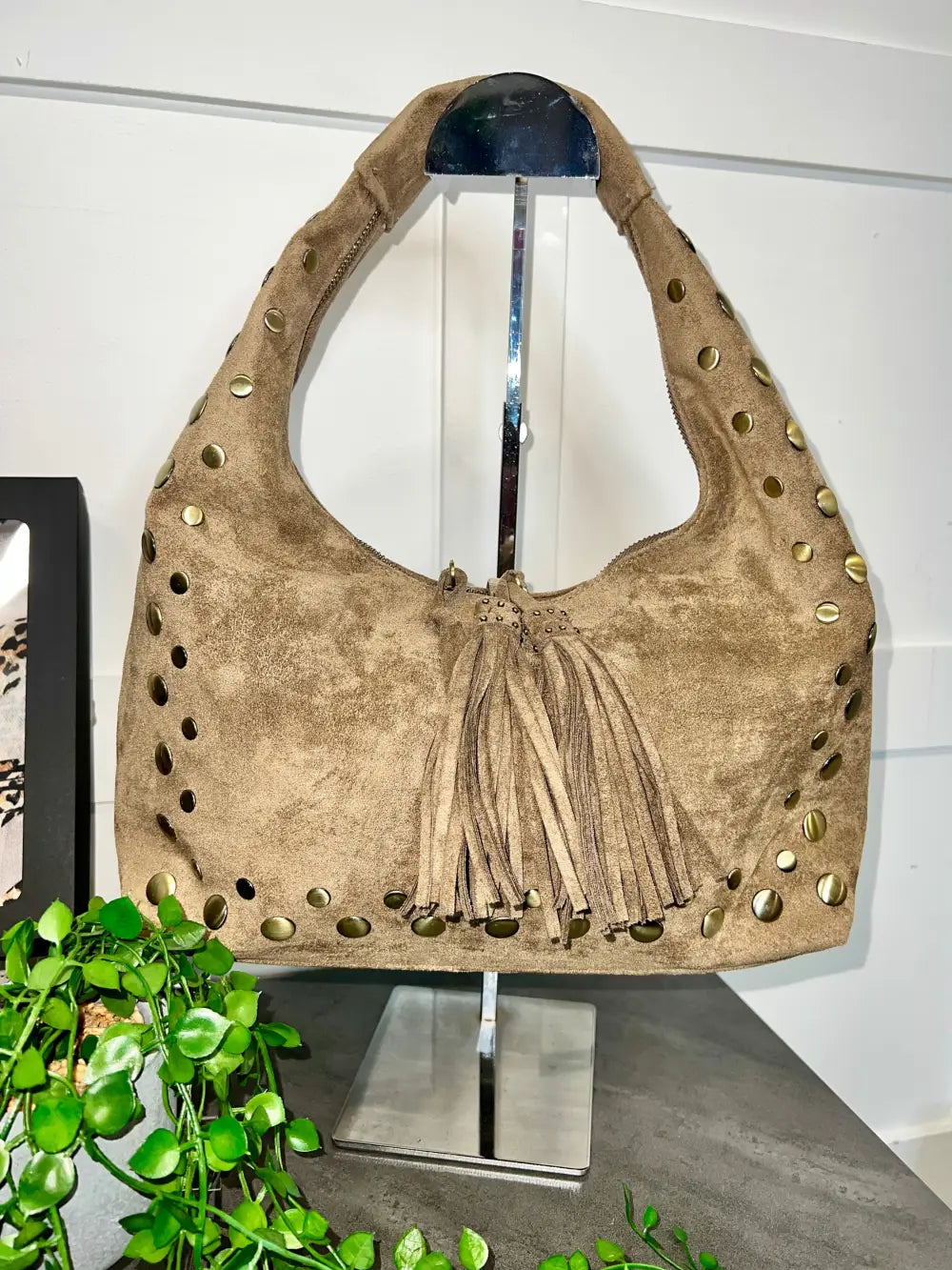 Sharni Stud Bag MOCHA - Crossbody