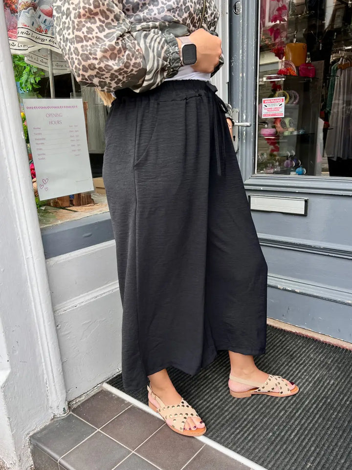 Shelby Crop Trousers BLACK