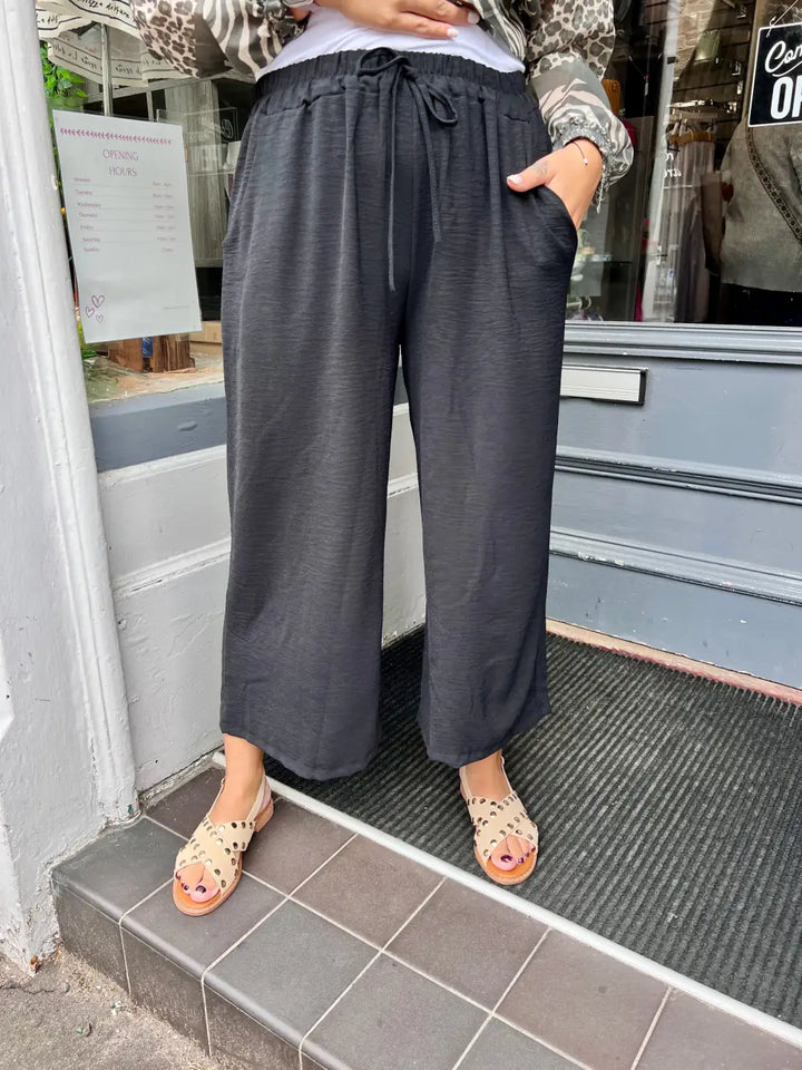 Shelby Crop Trousers BLACK