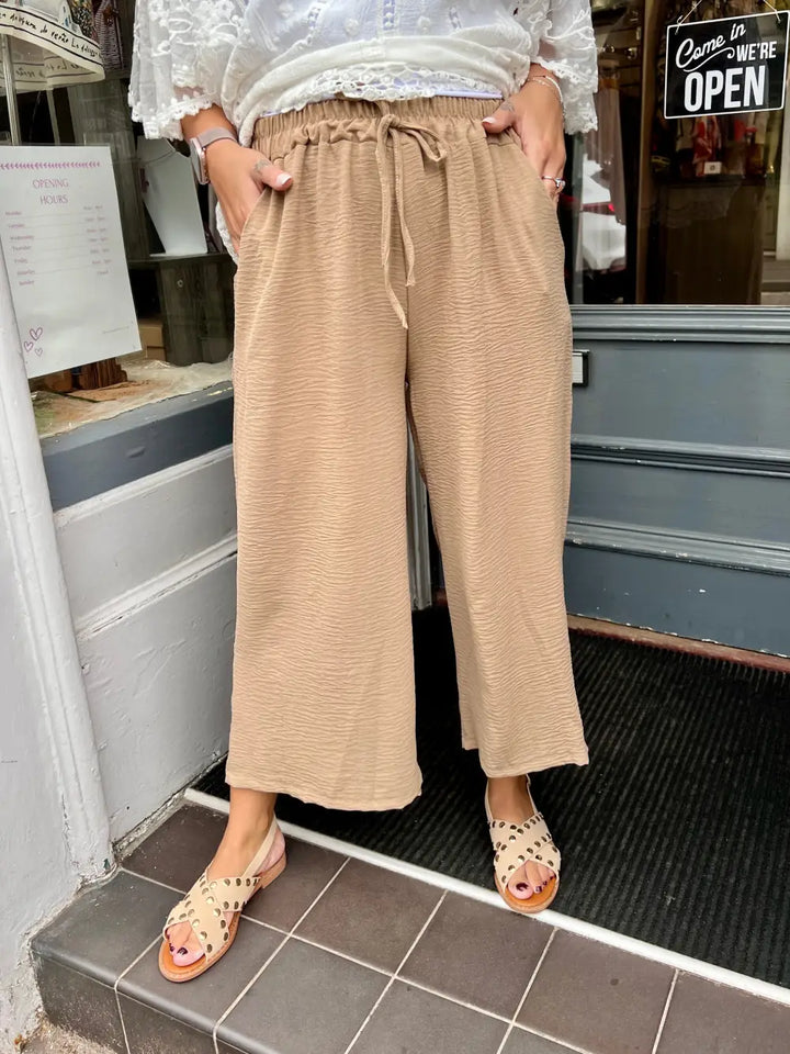 Shelby Crop Trousers CAMEL