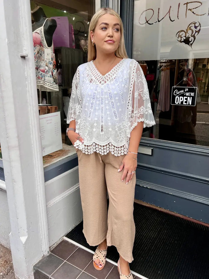 Shelby Crop Trousers CAMEL