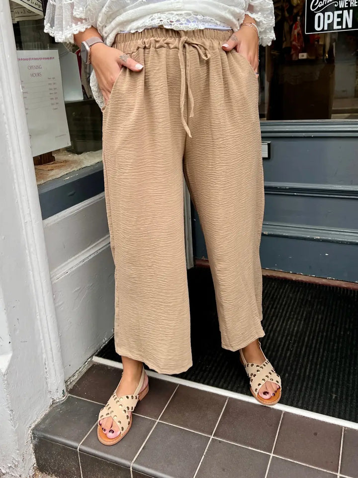 Shelby Crop Trousers CAMEL