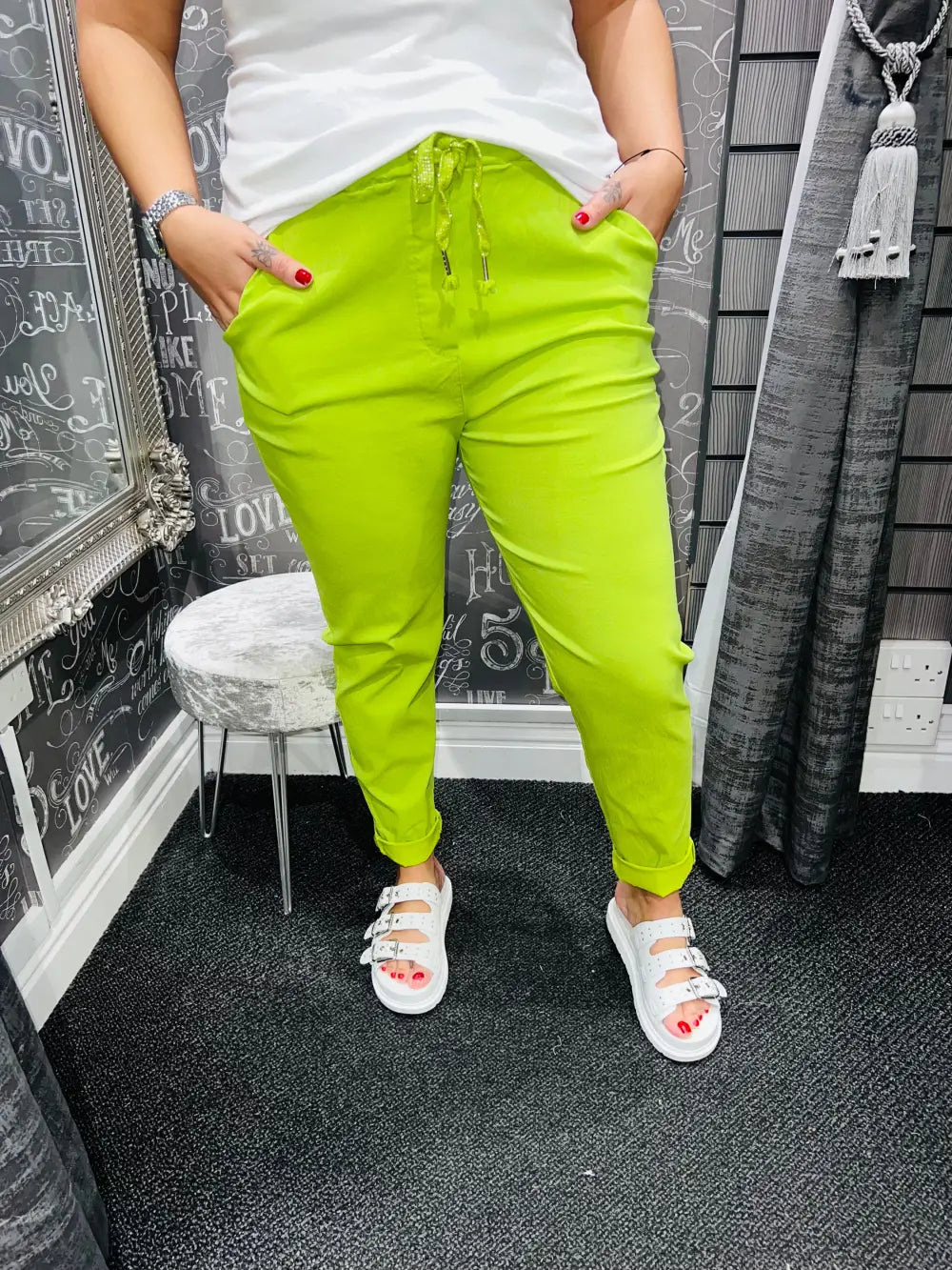 Smooth Magic Trousers LIME - Trousers