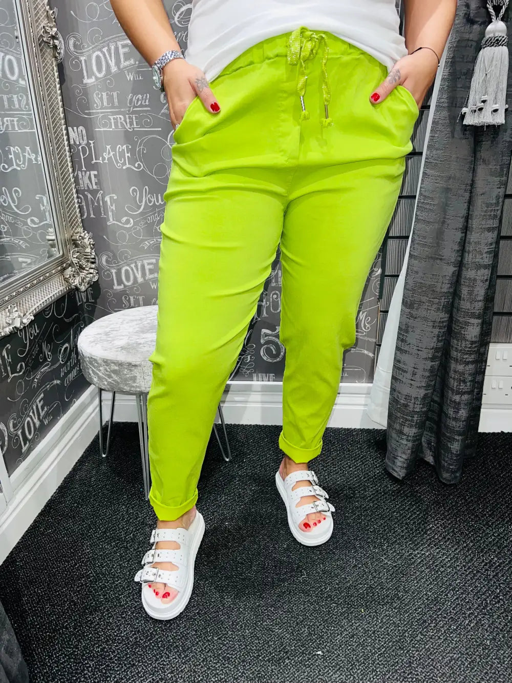 Smooth Magic Trousers LIME - Trousers