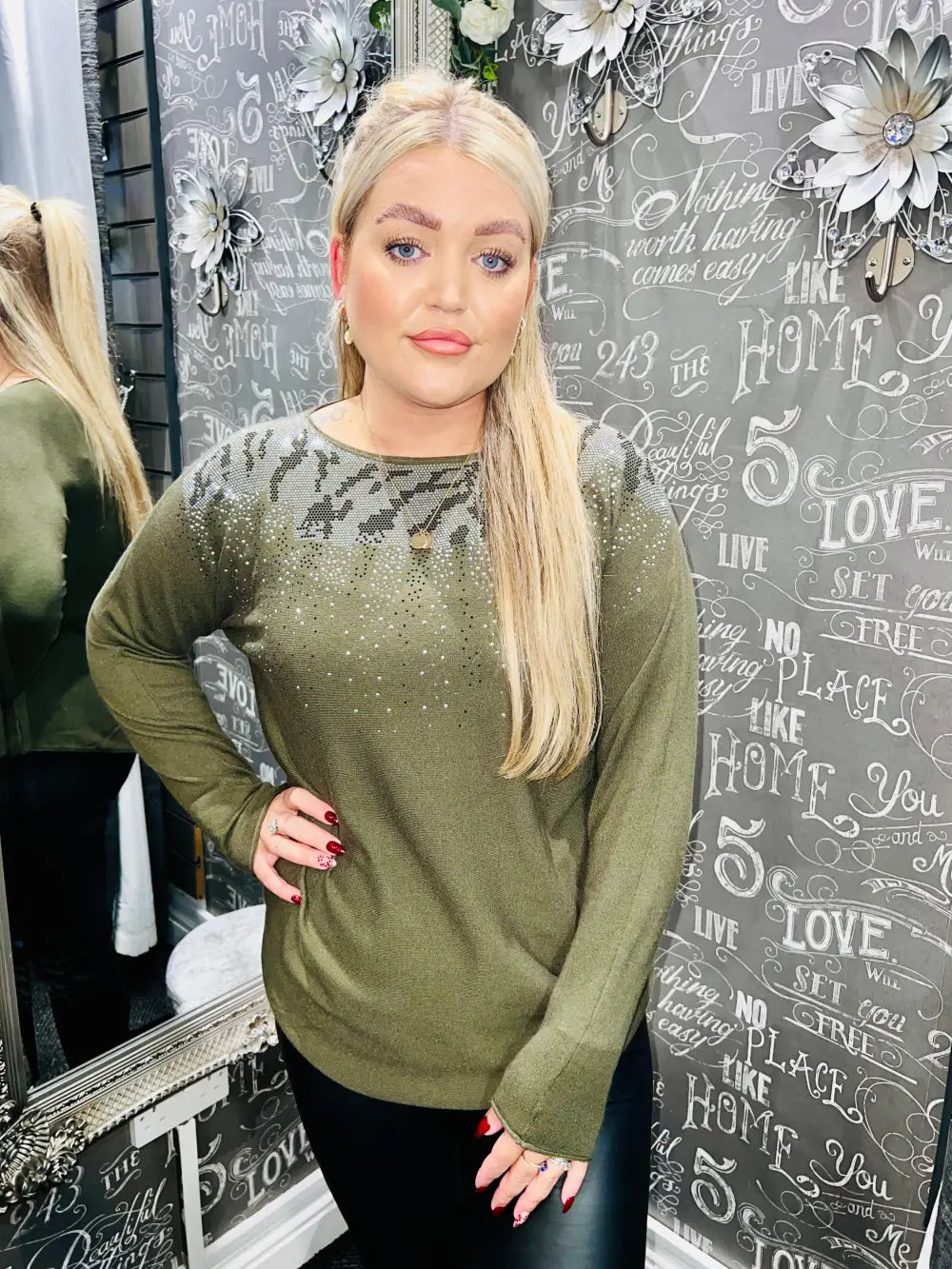 Sparkle Jumper KHAKI