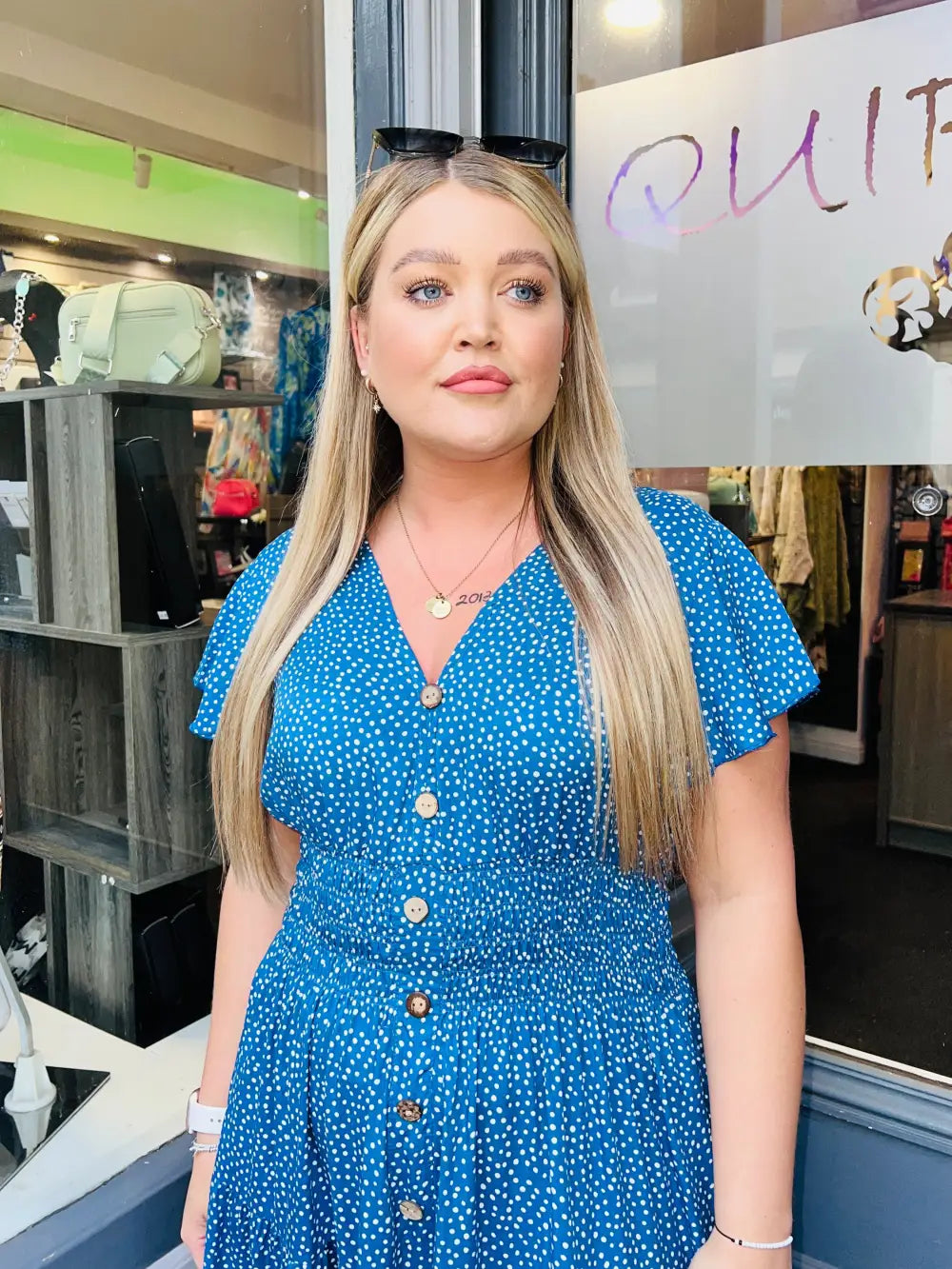 Stella Dot Maxi Dress DENIM