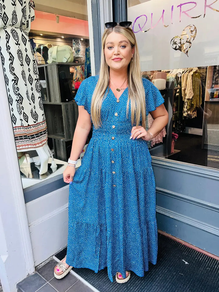 Stella Dot Maxi Dress DENIM