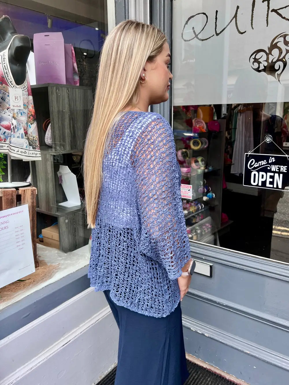 Tabitha Popcorn Jumper DENIM
