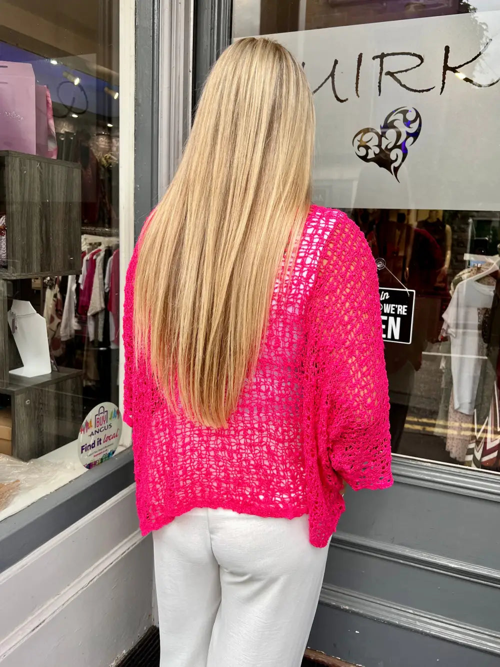 Tabitha Popcorn Jumper FUCHSIA