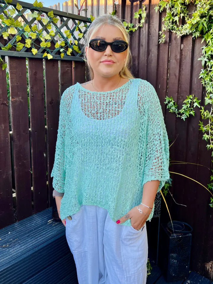 Tabitha Popcorn Jumper MINT