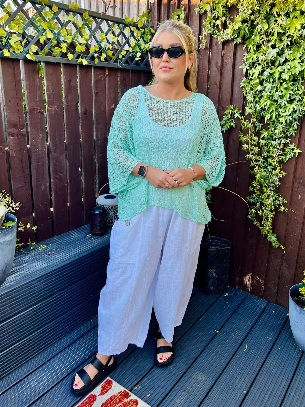 Tabitha Popcorn Jumper MINT