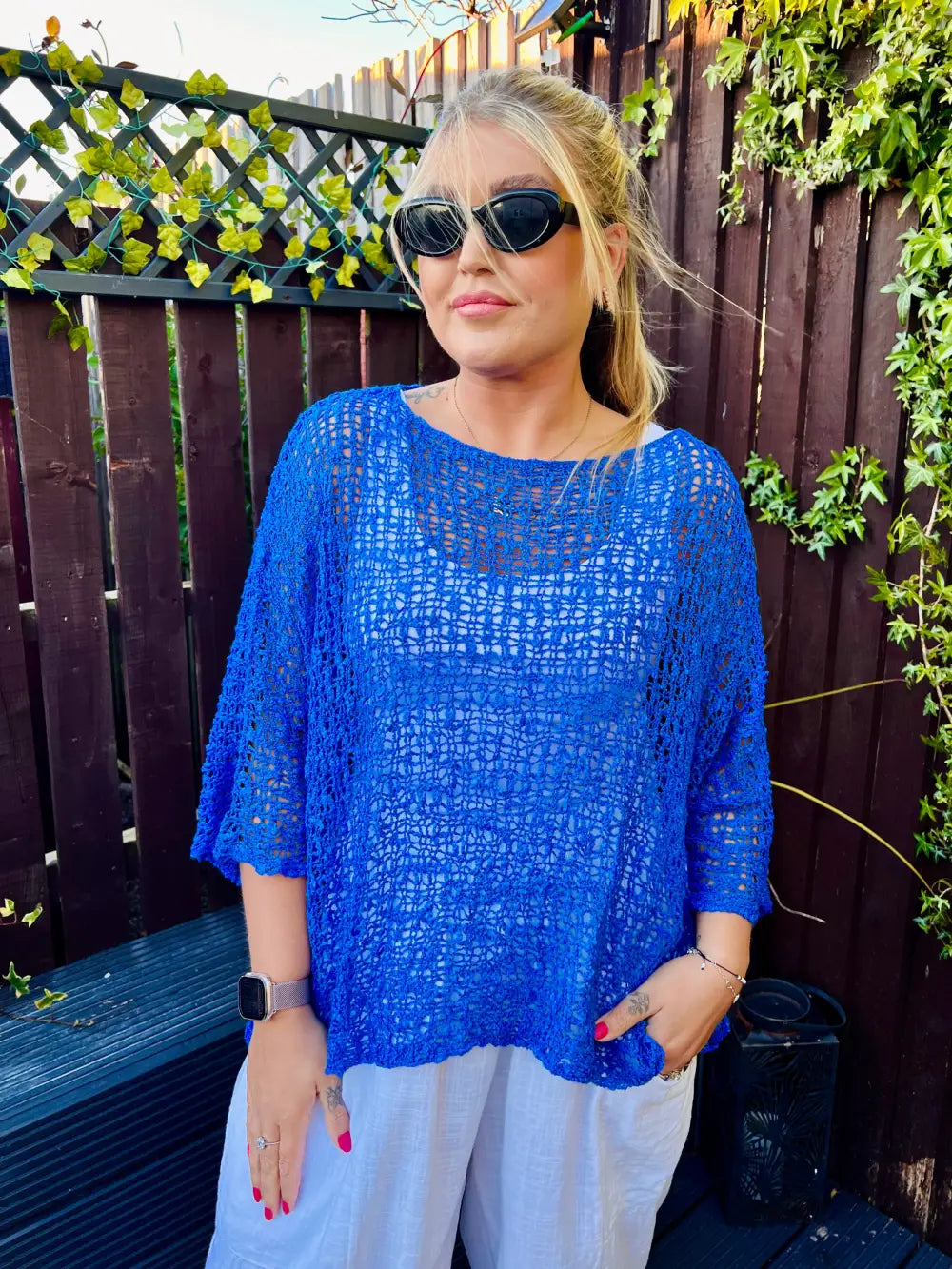 Tabitha Popcorn Jumper ROYAL