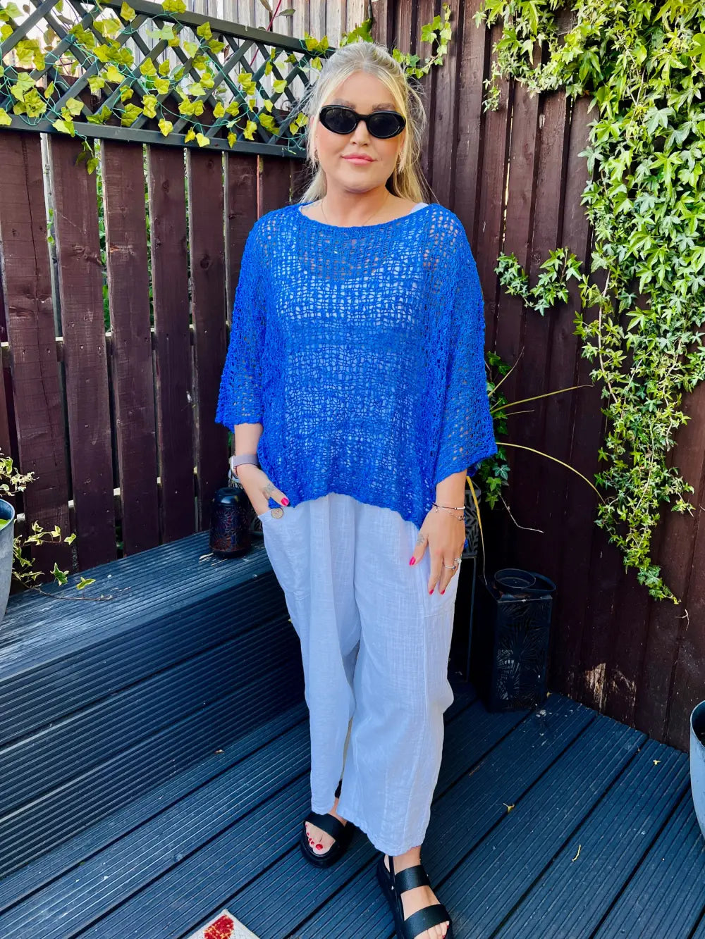 Tabitha Popcorn Jumper ROYAL