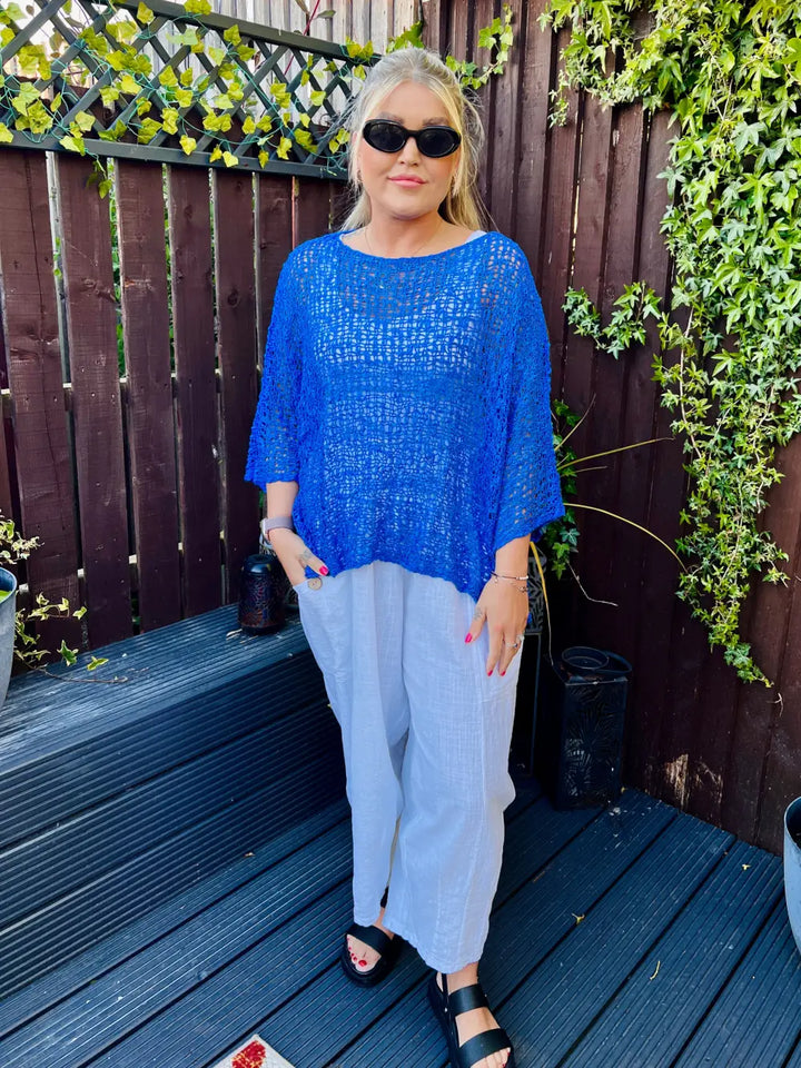 Tabitha Popcorn Jumper ROYAL