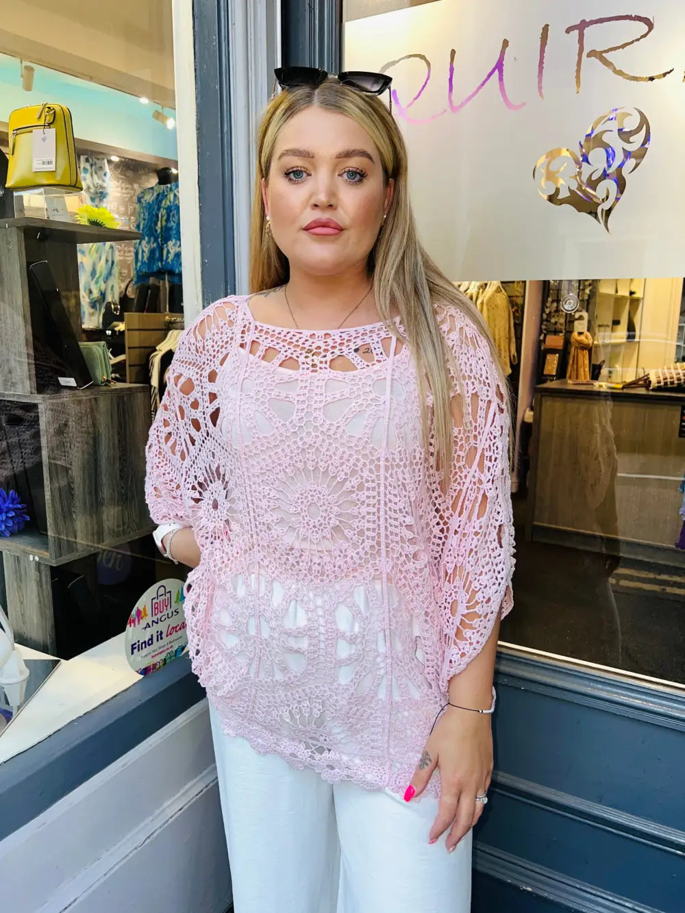 Tasha Crochet and Vest DUSKY PINK