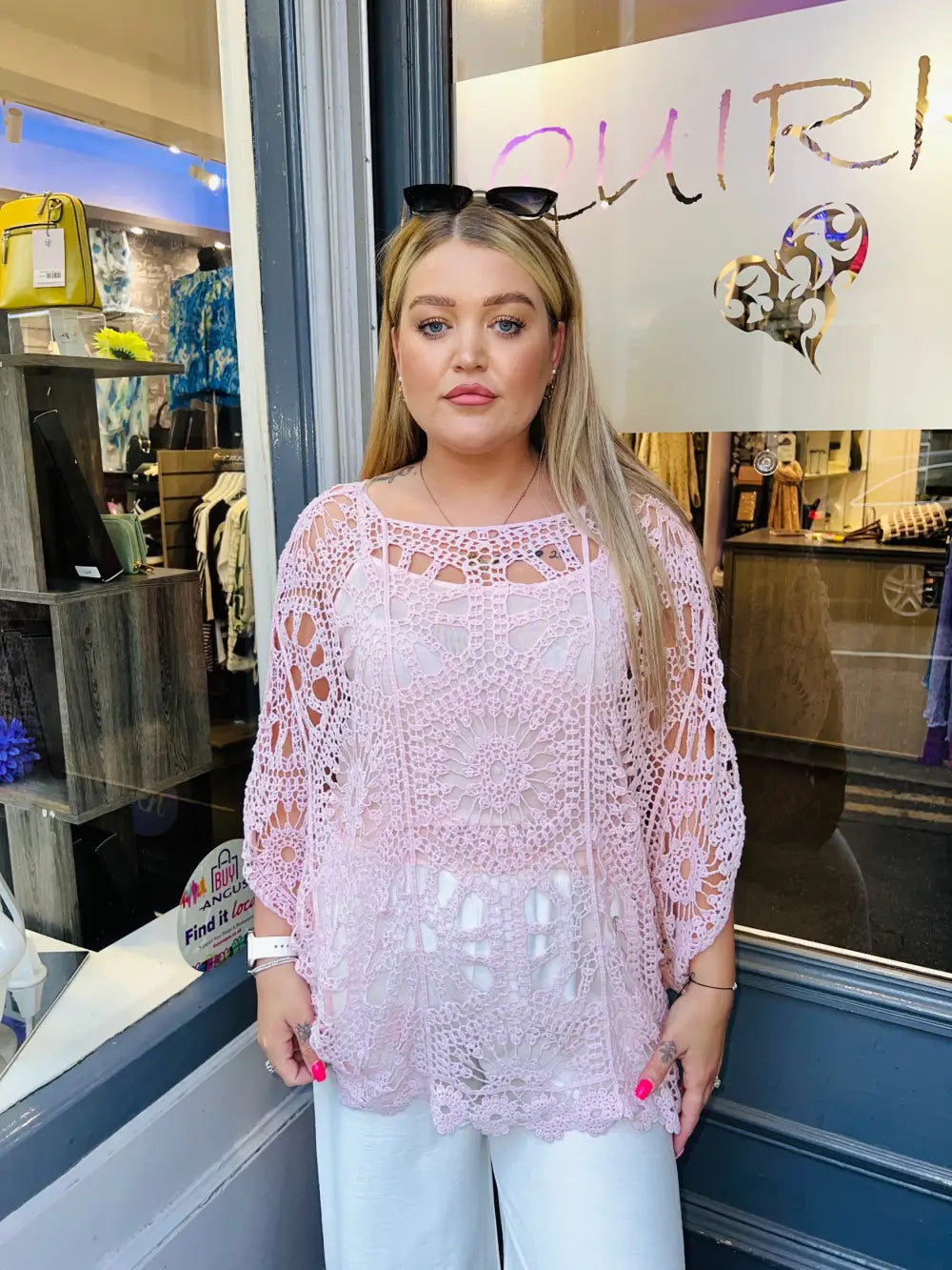Tasha Crochet and Vest DUSKY PINK