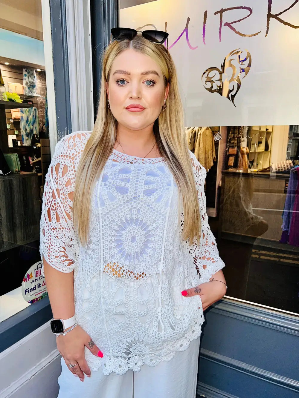 Tasha Crochet and Vest WHITE