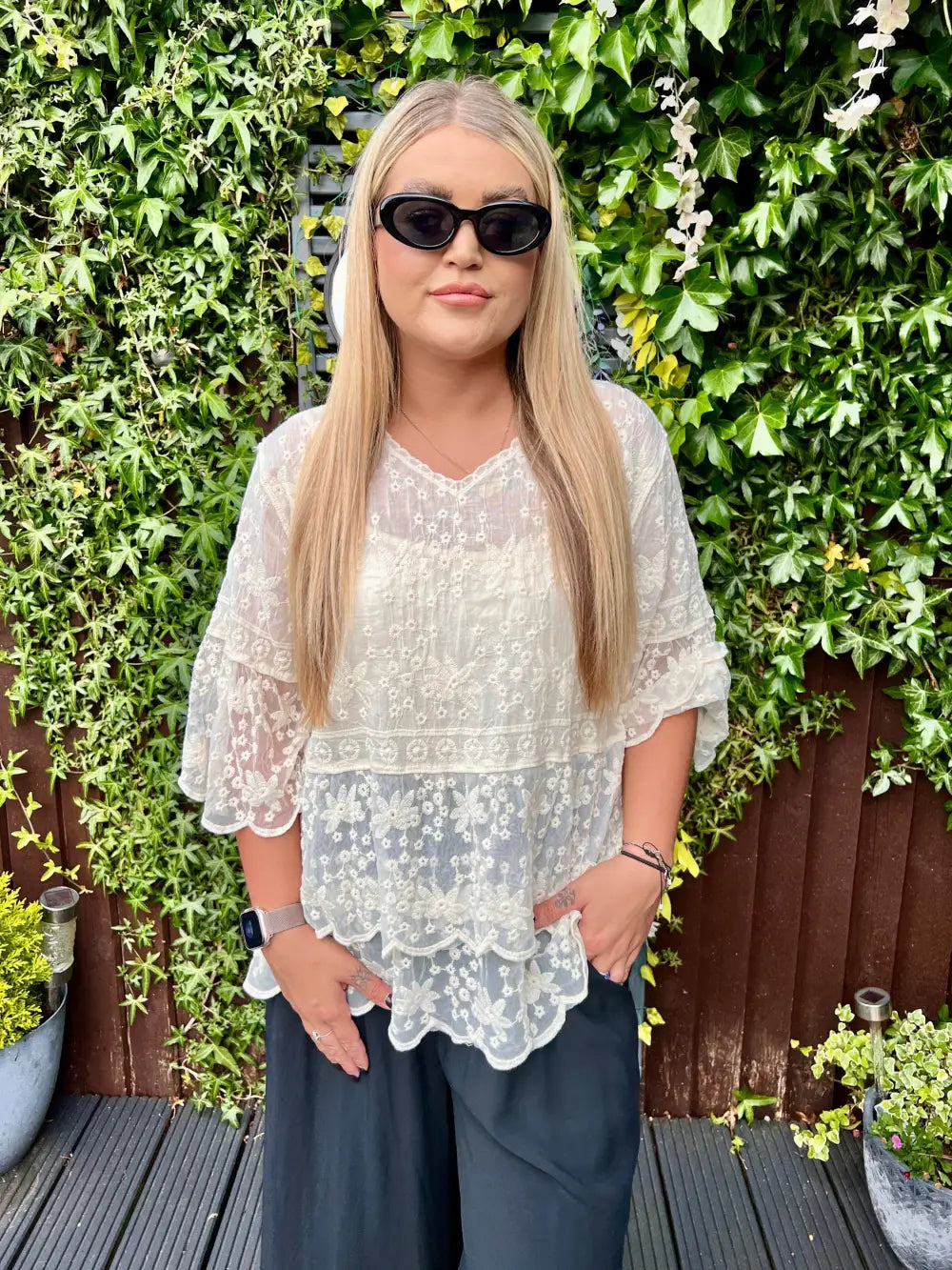 Tasha Lace Blouse CREAM