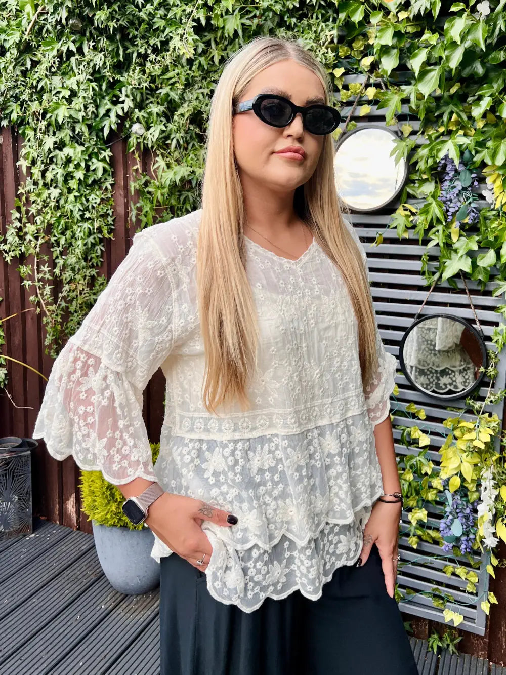 Tasha Lace Blouse CREAM