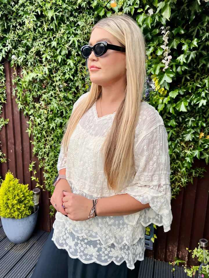 Tasha Lace Blouse CREAM