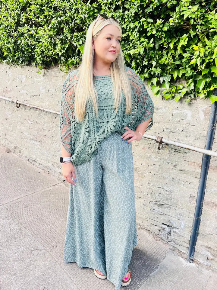 Weslyn Palazzo Pants KHAKI