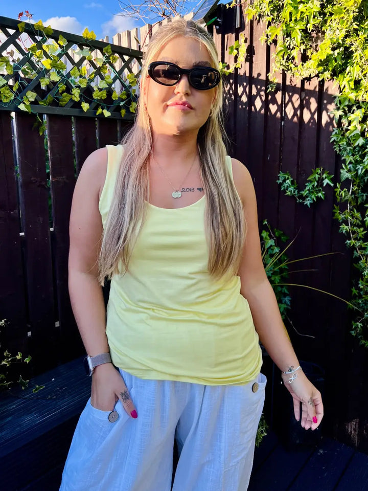 Tina Stretch Vest LEMON