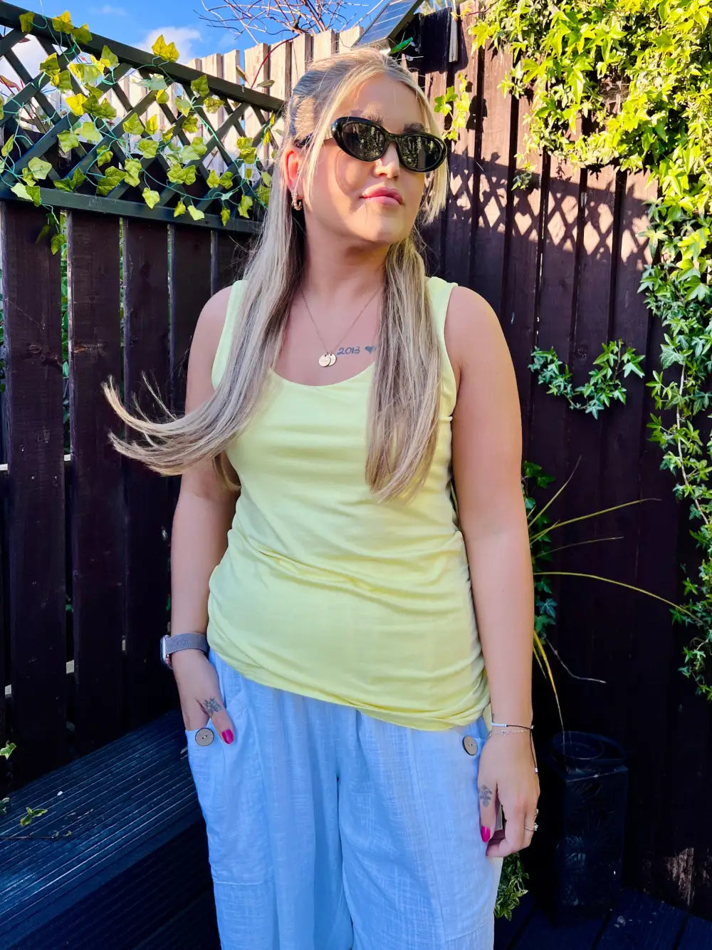 Tina Stretch Vest LEMON
