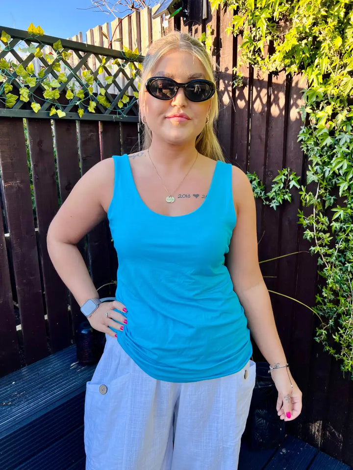 Tina Stretch Vest TURQUOISE