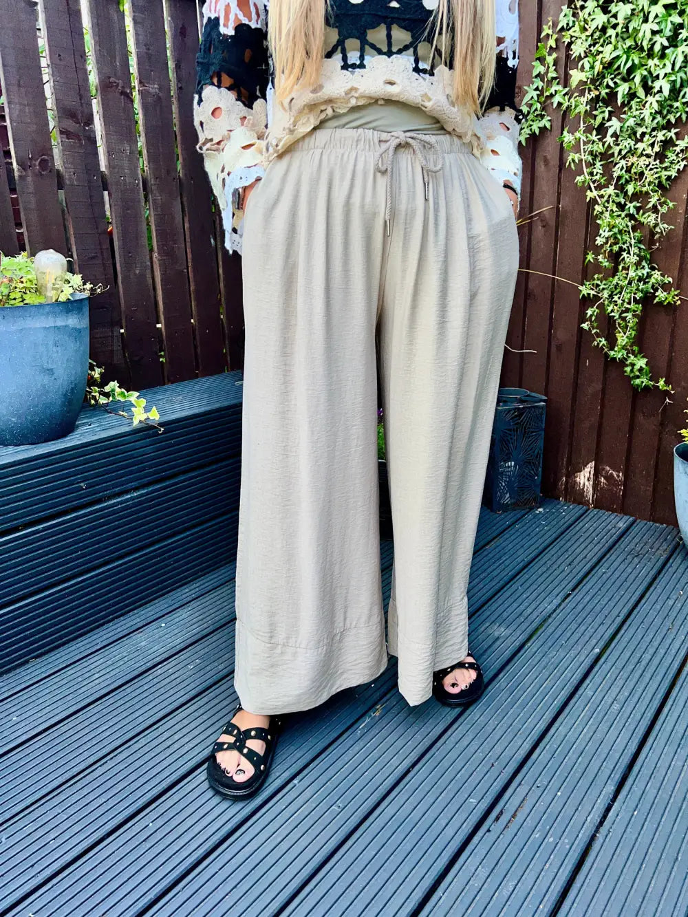 Verdi Wide Leg Trousers MOCHA