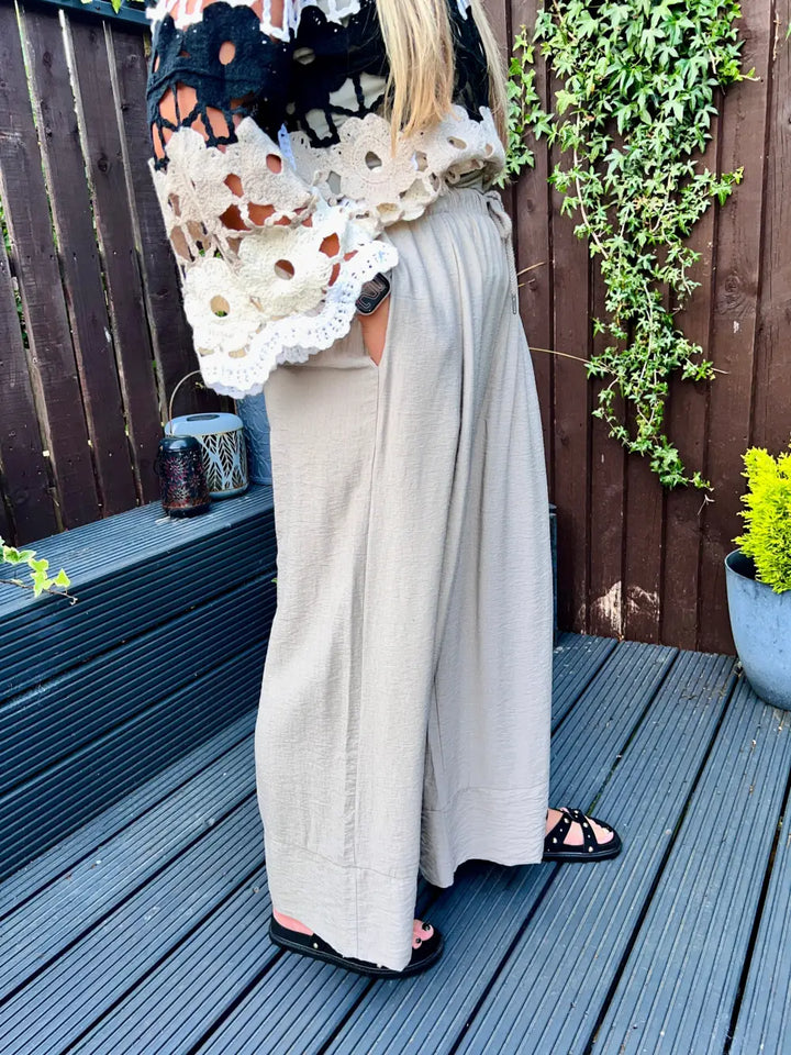 Verdi Wide Leg Trousers MOCHA