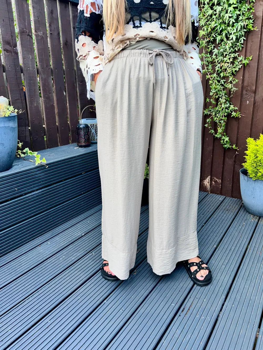 Verdi Wide Leg Trousers MOCHA