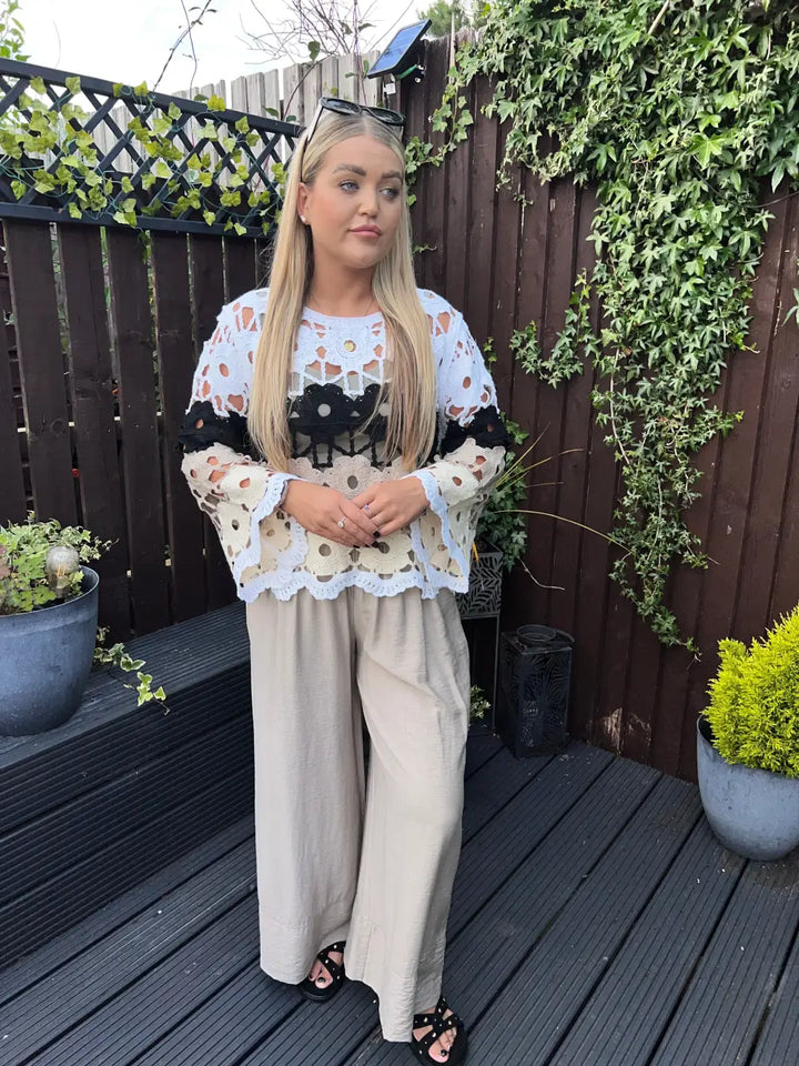 Verdi Wide Leg Trousers MOCHA