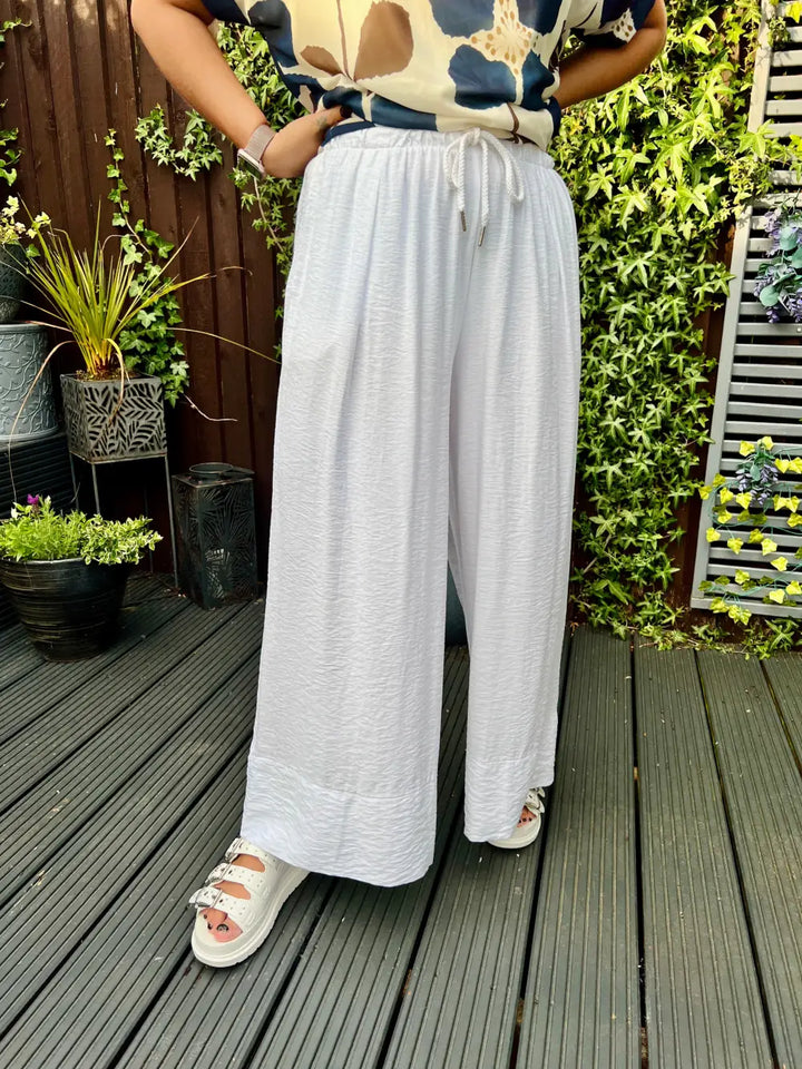 Verdi Wide Leg Trousers WHITE