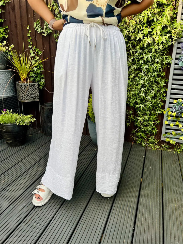 Verdi Wide Leg Trousers WHITE