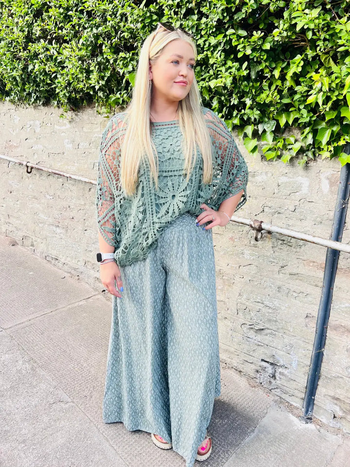 Weslyn Palazzo Pants KHAKI