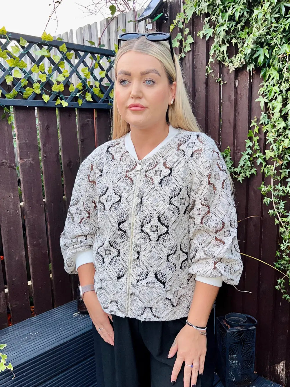 Zhara Embroidered Bomber Jacket